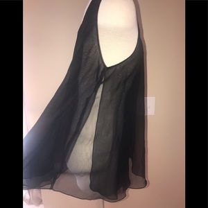 VICTORIA’S SECRET BLACK SHEER BABYDOLL TUNIC TEDDY